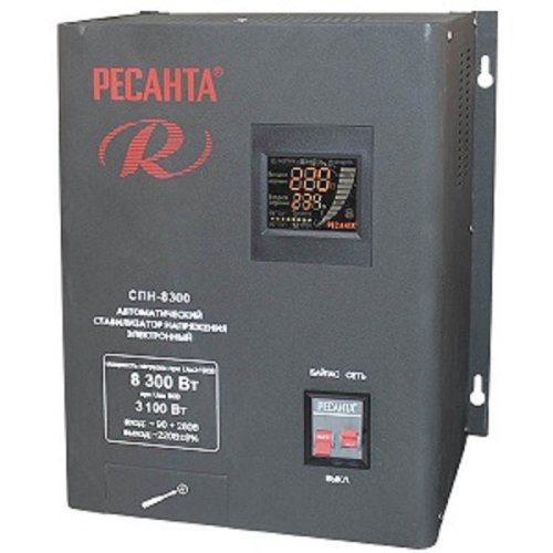 Стабилизатор напряжения Ресанта СПН-8300, 8,3кВт фото Стабилизатор напряжения Ресанта СПН-8300, 8,3кВт картинка